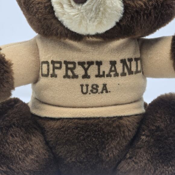 Opryland Brown Bear Stuffed Animal Teddy Souvenir 1982 - Picture 3 of 6